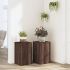 Suporturi de plante, 2 buc., alb, 30x30x50 cm, lemn prelucrat GartenMobel Dekor