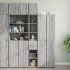 Dulap depozitare slim stejar sonoma 30x42,5x225cm lemn compozit GartenMobel Dekor