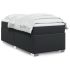 Pat box spring cu saltea, negru, 140x200 cm, piele ecologică GartenMobel Dekor
