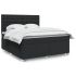 Pat box spring cu saltea, negru, 160x200 cm, piele ecologică GartenMobel Dekor