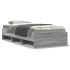 Cadru de pat, gri sonoma, 140x190 cm, lemn prelucrat GartenMobel Dekor