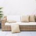 Perne de canapea, 4 buc., beige, 60x60 cm, textil GartenMobel Dekor