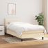 Pat continental cu saltea, crem, 180x200 cm, textil GartenMobel Dekor