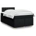 Pat box spring cu saltea, negru, 180x200 cm, catifea GartenMobel Dekor