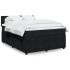 Pat box spring cu saltea, negru, 140x190 cm, catifea GartenMobel Dekor