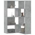 Bibliotecă de colț cu 4 niveluri gri sonoma 85x85x140 cm lemn GartenMobel Dekor