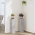 Suporturi de plante, 2 buc., alb, 17x17x60 cm, lemn prelucrat GartenMobel Dekor