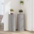 Suporturi de plante, 2 buc., alb, 25x25x80 cm, lemn prelucrat GartenMobel Dekor