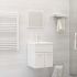 Set mobilier de baie, 2 piese, stejar sonoma, lemn prelucrat GartenMobel Dekor