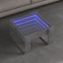Măsuță de cafea cu LED infinity, negru, 50x53x30 cm GartenMobel Dekor