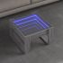 Măsuță de cafea cu LED infinity, negru, 50x53x30 cm GartenMobel Dekor