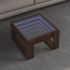 Măsuță de cafea cu LED infinity, negru, 50x53x30 cm GartenMobel Dekor