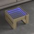 Măsuță de cafea cu LED infinity, negru, 50x53x30 cm GartenMobel Dekor