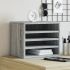 Organizator de birou, alb, 36x26x29,5 cm, lemn prelucrat GartenMobel Dekor