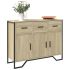 Dulap, negru, 97x32,5x74,5 cm, lemn prelucrat GartenMobel Dekor