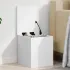 Cufăr de depozitare, negru, 84x42x46 cm, lemn compozit GartenMobel Dekor