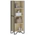 Bibliotecă, gri sonoma, 50x31x137,5 cm, lemn prelucrat GartenMobel Dekor