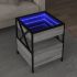 Măsuță de cafea cu LED infinity, negru, 40x40x51 cm GartenMobel Dekor