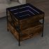 Măsuță de cafea cu LED infinity, negru, 50x50x51 cm GartenMobel Dekor