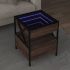Măsuță de cafea cu LED infinity, stejar maro, 50x50x51 cm GartenMobel Dekor