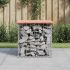 Bancă grădină, design gabion, 43x44x42 cm, lemn pin impregnat GartenMobel Dekor