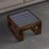 Măsuță de cafea cu LED infinity, negru, 50x53x30 cm GartenMobel Dekor