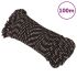 Frânghie de barcă, negru, 14 mm, 100 m, polipropilenă GartenMobel Dekor