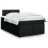 Pat box spring cu saltea, negru, 180x200 cm, catifea GartenMobel Dekor