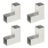 Conectori grindă, formă Y, 4 buc, 101x101 mm, metal galvanizat GartenMobel Dekor