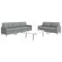 Set de canapele, 2 piese, gri taupe, material GartenMobel Dekor