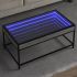 Măsuță de cafea cu LED infinity, negru, 90x50x41 cm GartenMobel Dekor