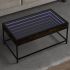 Măsuță de cafea cu LED infinity, negru, 90x50x41 cm GartenMobel Dekor