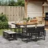 Set de masă pentru grădină, 9 piese, cu perne, bej, poliratan GartenMobel Dekor