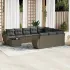 Set canapele de grădină cu perne, 11 piese, negru, poliratan GartenMobel Dekor