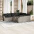Set canapele de grădină cu perne, 11 piese, negru, poliratan GartenMobel Dekor