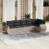 Set canapele de grădină cu perne, 6 piese gri deschis poliratan GartenMobel Dekor