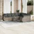Set mobilier de grădină cu perne, 10 piese, gri, poliratan GartenMobel Dekor