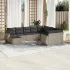 Set canapele de grădină cu perne, 10 piese, negru, poliratan GartenMobel Dekor