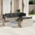 Set mobilier de grădină cu perne, 8 piese, negru, poliratan GartenMobel Dekor