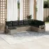 Set canapele de grădină cu perne, 8 piese, gri, poliratan GartenMobel Dekor