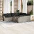 Set canapele de grădină cu perne, 11 piese, negru, poliratan GartenMobel Dekor