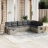 Set mobilier de grădină cu perne, 9 piese, negru, poliratan GartenMobel Dekor