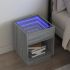 Noptieră cu LED infinity, stejar sonoma, 40x40x50 cm GartenMobel Dekor