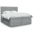 Pat box spring cu saltea, crem, 120x200 cm, textil GartenMobel Dekor