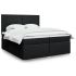 Pat box spring cu saltea, negru, 180x200 cm, catifea GartenMobel Dekor