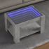 Măsuță de cafea cu LED sonoma gri 73x53x45 cm lemn prelucrat GartenMobel Dekor
