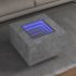 Măsuță de cafea cu LED infinity, gri beton, 116x69x40 cm GartenMobel Dekor