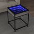 Măsuță de cafea cu LED infinity, negru, 40x40x51 cm GartenMobel Dekor