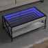 Măsuță de cafea cu LED infinity, stejar sonoma, 90x50x38 cm GartenMobel Dekor