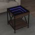 Măsuță de cafea cu LED infinity, stejar sonoma, 40x40x49 cm GartenMobel Dekor